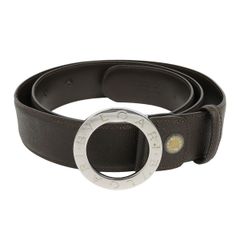 BVLGARI ブルガリ ベルト ブラック シルバー ロゴバックル 110 - メルカリ
