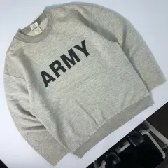 Vintage 90s USA アミ ミリタリー グレー スウェットのサムネイル