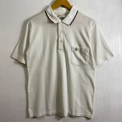 Munsingwear Grand Slam ポロシャツ 半袖 USA製 GOLF 胸ポケット ロゴ 刺繍 古着 VINTAGE ホワイト E259のサムネイル