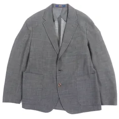 美品▼Polo by Ralph Lauren ポロバイラルフローレン ウール混 シングルジャケット テーラードジャケット グレー系 42 S ポルトガル製 正規品 メンズ