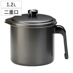 オイルポット 1.2L プレシャス 二重口 フッ素加工 （ 日本製 油こし器 油濾過 油ポット オイルストッカー 油濾し 液だれしにくい メッシュ 取っ手付き 1.2リットル 油保存 ろ過 濾し網付き コシ網付き こし網付き 酸化予防 )のサムネイル