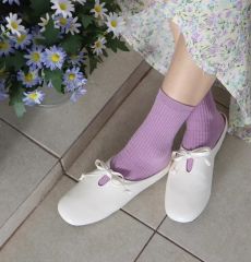 ミシェルマカロン ハイヒールサテンリボンパンプス S - メルカリ