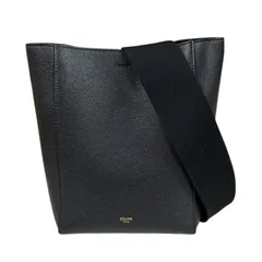 セリーヌ サングルバケット スモール ショルダーバッグ レザー 189303AH4 ブラック レディース  CELINE  中古 セリーヌのサムネイル