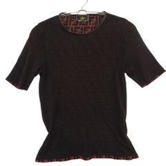 Fendiフェンディズッカ 幾何学ミックス Vネック Tシャツ - メルカリ