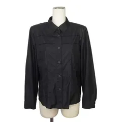 ハーディエイミス HARDY AMIES シャツ ブラウス 長袖 肩パット ポリエステル ナイロン 11 ブラック 黒のサムネイル