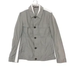 09SS GUCCI グッチ ミリタリージャケット バイカラー シャツジャケット アウター グレー 44【S】 メンズ 【中古】のサムネイル