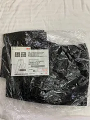 UNIQLO DRY 感動パンツ ウールライク スラックス パンツ ズボン  ブラック