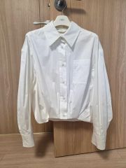 最終値下げ Sheller ホワイト Sh Logo Cropped Shirt - メルカリ