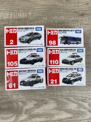 トミカ　警察車両6個まとめ売り　パトカー(クラウン.GTR.フェアレディZ.ノート) 覆面パトカー　大型人員輸送車　#2    26WK0860のサムネイル