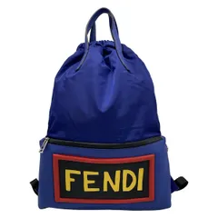FENDI(フェンディ) リュックサック美品  ボキャブラリー 7VZ034 ブルー×イエロー×マルチ レザーのサムネイル
