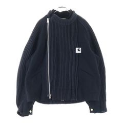 3 サカイ x カーハート ウールニットブルゾン SACAI CARHARTT - メルカリ