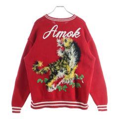 amok (아목) Tiger Knit 타이거 니트 레드 241031