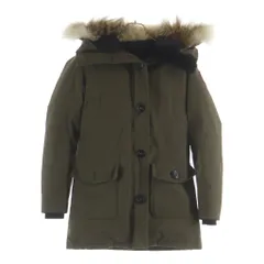 CANADA GOOSE (カナダグース) BRONTE PARKA ブロンテ パーカー フーデッドジップアップファーダウンジャケット カーキ レディース 2603JLのサムネイル
