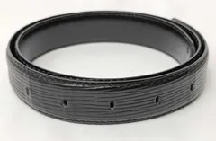 LOUIS VUITTON ルイヴィトン エピ レザー ベルト ブラック 85/34 CT0916 フランス製 メンズ レディース 本革 ベルトストラップのみ バックル欠品 ヴィンテージ