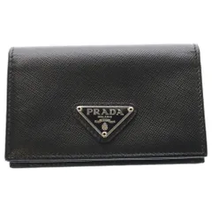 PRADA (プラダ) サフィアーノトライアングル カードケース 名刺入れ ブラック 1MC110のサムネイル