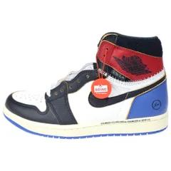 NIKE (ナイキ) ×FRAGMENT DESIGN×UNION AIR JORDAN 1 RETRO HIGH OG SP IO7847-002 フラグメント ユニオン エアジョーダン1 レトロ ハイカットスニーカー US8.5/26.5cm