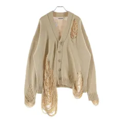 DISCOVERED (ディスカバード) 22AW DAMAGE COTTON KNIT CARDIGAN ダメージコットン ニットカーディガン ベージュ DC-SS22-KN-05のサムネイル
