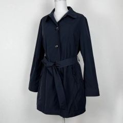 BASILE28 レディースダウンコート 00s ベルト ポリ 黒 L きれいめ 