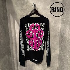 クロムハーツ ダガーアイチャート フローラルクロス ロンT ブラック L