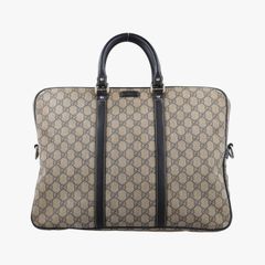 鍵・南京錠付き】GUCCI ビジネスバッグ ブリーフケース GGスプリーム