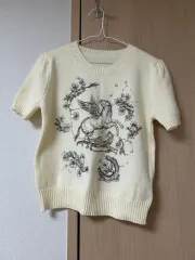 新品 free サイズ 半袖 ニット