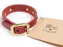 IL BISONTE イルビゾンテ レザー スター スタッズ レッド ブレスレットのサムネイル