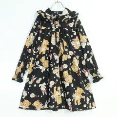 【美品】ピンクハウス★ひな菊ロンドpt♪ミニワンピース チュニックブラウス 黒系 前開き フーディ 2023年 薄手 z20021のサムネイル