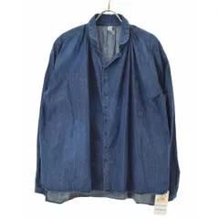 【BrocantebyDomingo】36-102E デニムギャザーシャツ長袖ブラウスのサムネイル