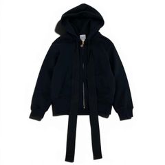 sacai シフォンドッキングバックフリルデザイン ジップパーカー　ビスチェ sacai シフォンドッキングバックフリルデザイン ジップパーカー