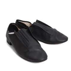 ヨウジヤマモト ファム×レペットYohji Yamamoto FEMME×repetto 国内169足限定 フロントゴアレザーシューズ 黒40(24cm位)のサムネイル