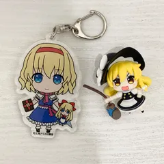 東方project 霧雨魔理沙 ミニフィギュア アリス・マーガトロイド アクリルキーホルダー セット 景品 玩具 キャンペーン配布