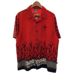 BADBOY バッドボーイ フレイムパターン サマーニットシャツ ブラック 