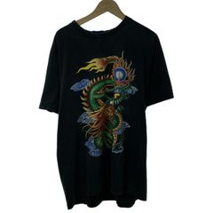 廃盤】Christian Audigier Tシャツ ヴィンテージ 蛇 豹 黒 - メルカリ
