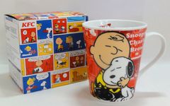 리 MVR [택 60] 0967 KFC × PEANUTS 켄터키 × 땅콩 스누피 토루 머그컵 2021 년 한정 디자인 레드 미사용품