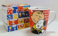 リMVR[宅60]0967 KFC×PEANUTS ケンタッキー×ピーナッツ スヌーピー トールマグカップ 2021年 限定デザイン レッド 未使用品のサムネイル