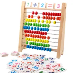 ideamall 100玉そろばん 数字カード 計算カード 数え棒 計算表セット 百玉そろばん 子供用そろばん のサムネイル