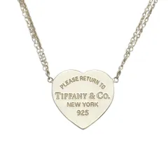 ティファニー Tiffany&Co. リターントゥ ハート ダブルチェーン ネックレス SV925 4.0g シルバー【中古】