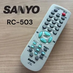 サンヨー RC-503 リモコン テレビ 除菌 清掃済み 中古 RC4785のサムネイル