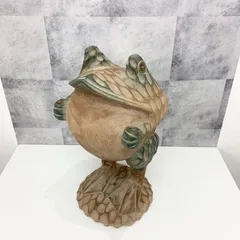 木彫りのカエル 楽天市場】かえる 木彫り 置物【匠の木彫り 木の 蛙(カエル
