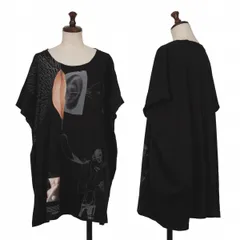 ズッカzucca グラフィックプリントドルマンTシャツ 黒Mのサムネイル