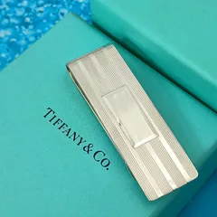 TIFFANY&Co. 　ティファニー　エンジンターン　マネークリップ　メンズ　シルバー925　 オールドティファニー　箱保存袋付き　ヴィンテージのサムネイル
