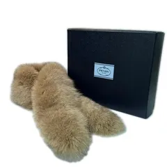 PRADA(プラダ) マフラー ベージュ レディース【中古】のサムネイル
