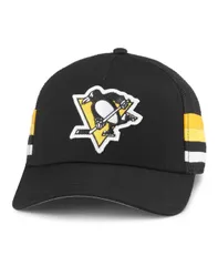 アメリカンニードル メンズ アクセサリー 帽子 American Needle Mens Black Pittsburgh Penguins HotFoot Stripes Trucker Adjustable Hat Black ブラック