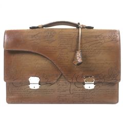 極美品▽Berluti ベルルッティ グランド・エクリトワール 総スクリット