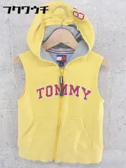 ◇ TOMMY HILFIGER トミーヒルフィガー キッズ 子供服 ノースリーブ ジップアップ パーカー サイズ5 イエロー系 レディース  【1002798758063】のサムネイル