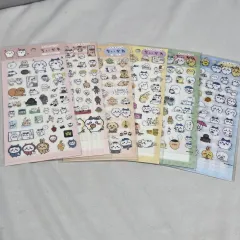 ちいかわ ステッカー 6個 ちいかわ ハチワレ うさぎ モモンガ 非公式グッズ