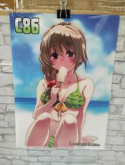 [F1-09]◎중고 클리어 파일 아이돌 마스터 신데렐라 걸즈 수영복 치카와 치히로(차과산 신타) C86/우메모토 제작 위원회
