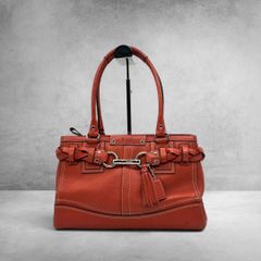 y2k 00s russet studs leather hand bag - メルカリ