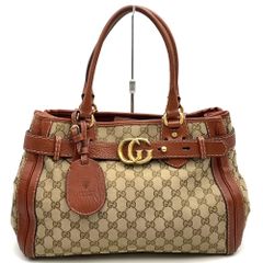 GUCCIグッチ マラケシュラインGGキャンバス×イントレチャート トート 