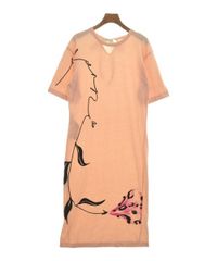美品 マルニ 半袖カットソーロングワンピース 38 ピンク Tシャツ地